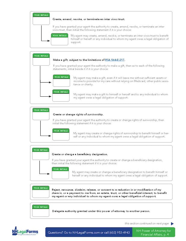 NH Power of Attorney for Financial Affairs - Updated 8/24